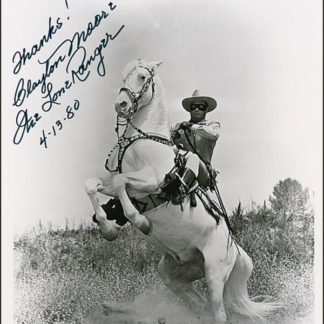Clayton Moore Autograph (Click for full image)