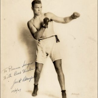 JACK DEMPSEY Autograph (Click for full image)