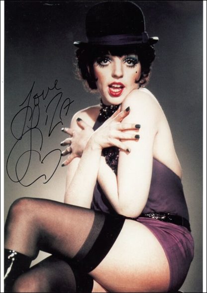 Liza Minelli Autograph (Click for full image)