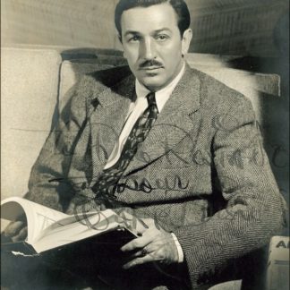 WALT DISNEY Autograph (Click for full image)