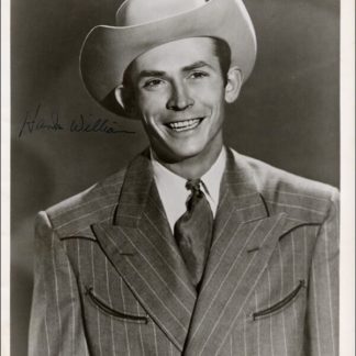 Hank Williams Autograph (Click for full image)