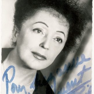 Edith Piaf Autograph (Click for full image)