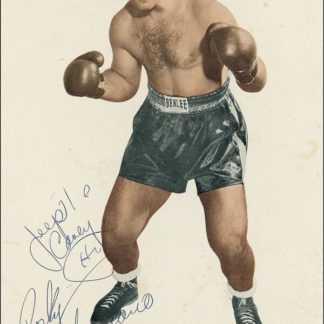 Rocky Marciano  Autograph (Click for full image)