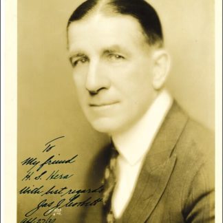 James J. Corbett Autograph (Click for full image)