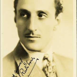 Basil Rathbone Autograph (Click for full image)