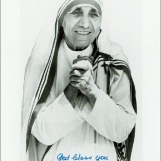 Mother Teresa Autograph (Click for full image)