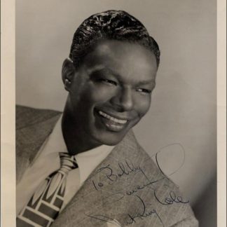 Nat King Cole Autograph (Click for full image)