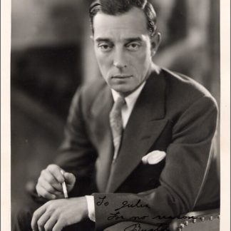 Buster Keaton Autograph (Click for full image)
