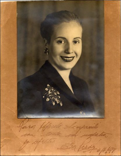 Eva Peron Autograph (Click for full image)