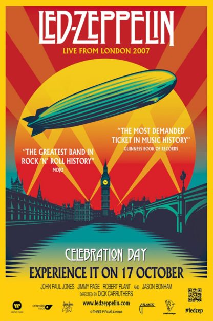 Led Zeppelin Celebration Day Movie Poster (Click for full image)