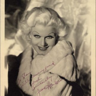 Jean Harlow Autograph (Click for full image)