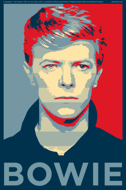David Bowie Art Poster (Click For full image)